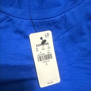 Express Royal Blue Crewneck Tee - Express
